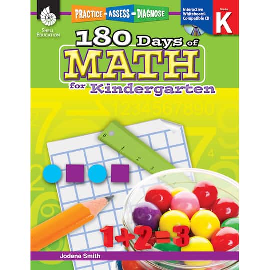 Shell Education 180 Days of Math, Kindergarten